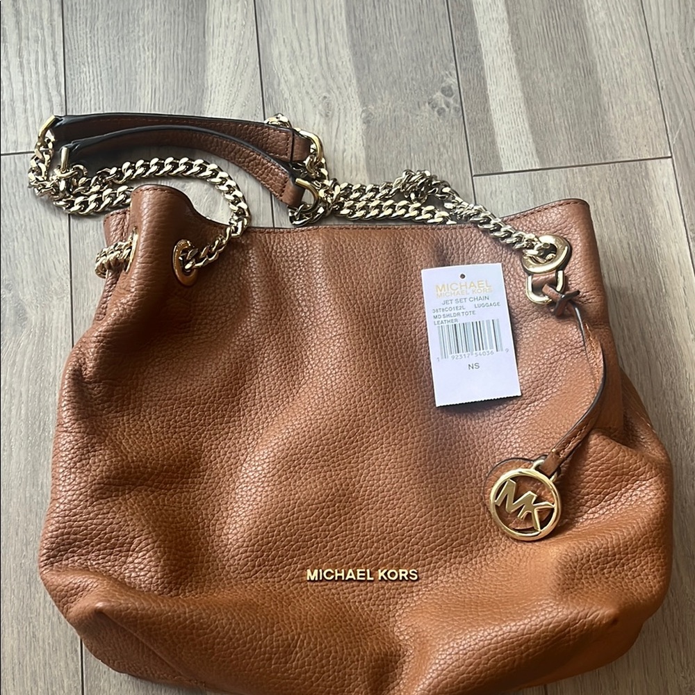 Michael Kors Brown Leather Shoulder/crossbody Bag